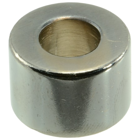 Midwest Fastener Round Spacer, Black Chrome Steel, 1/2 in Overall Lg, 3/8 in Inside Dia, 3 PK 34084